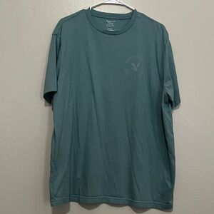 American Eagle Super Soft Tee, Green Teal, XL